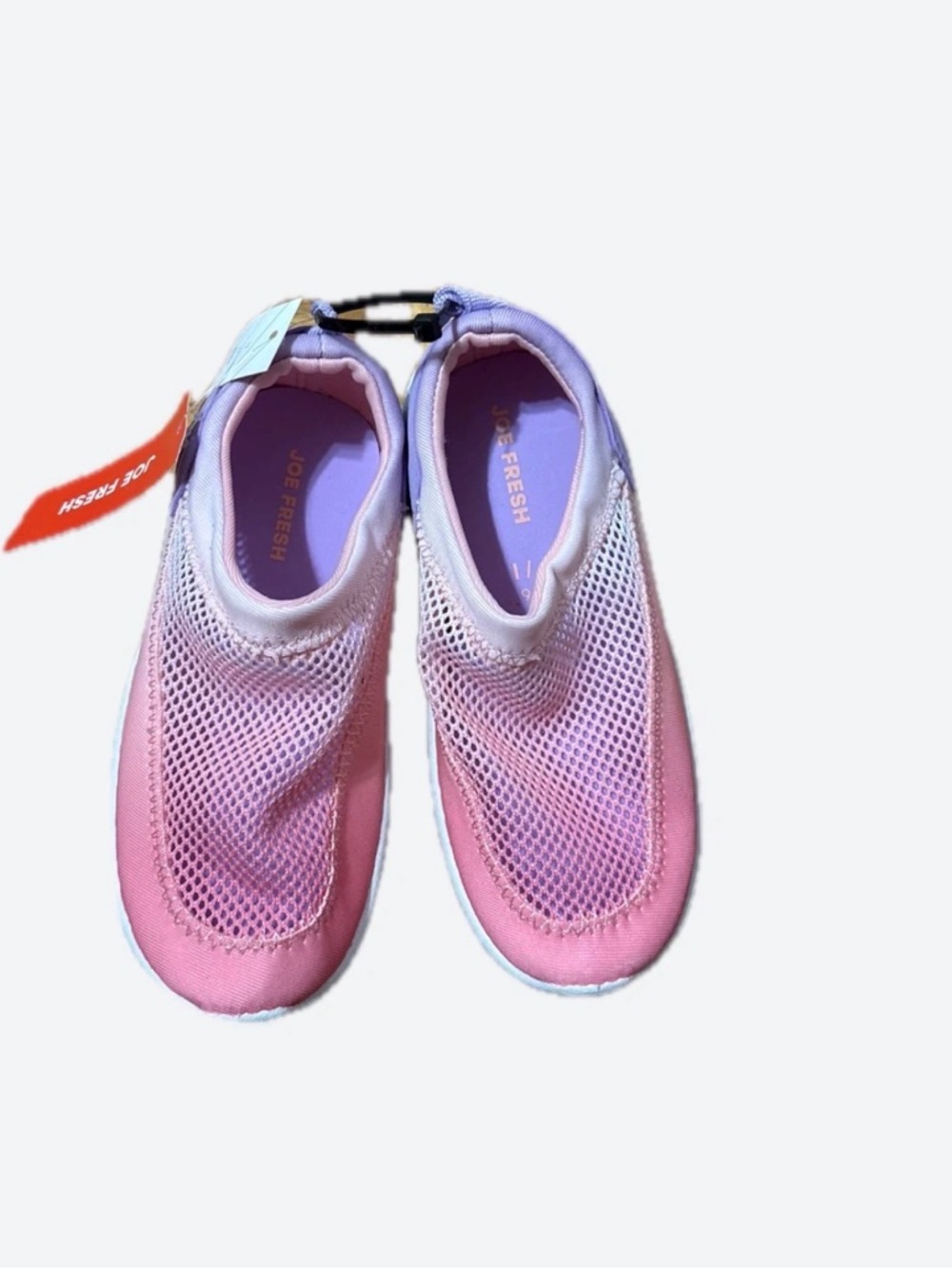 Joe Fresh Pink and Lavender Mesh Slip-On Water Shoes